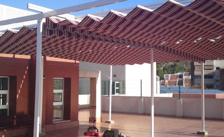 Pérgola de aluminio, 80 x 40